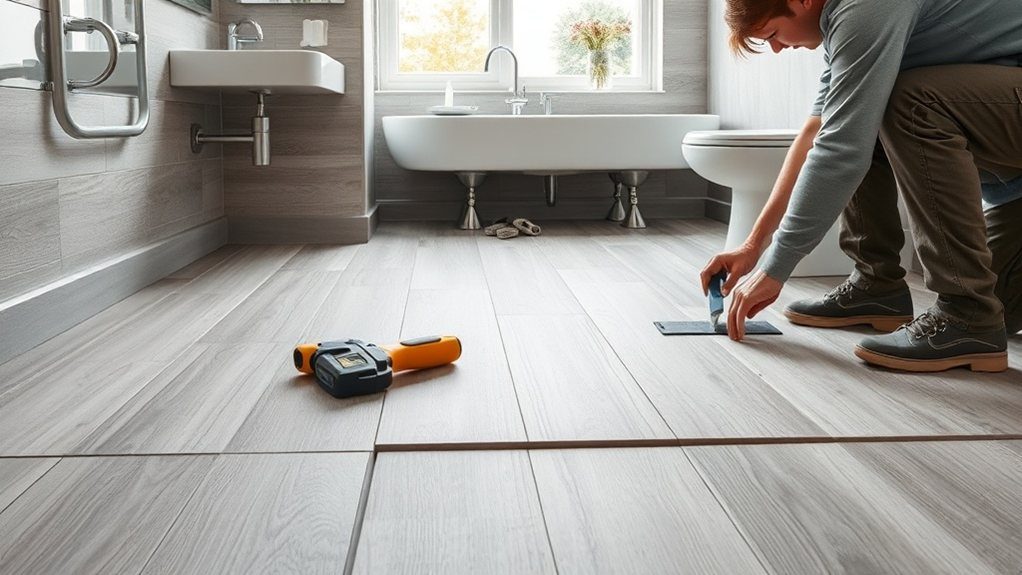 Bathroom Flooring Installation in Merton